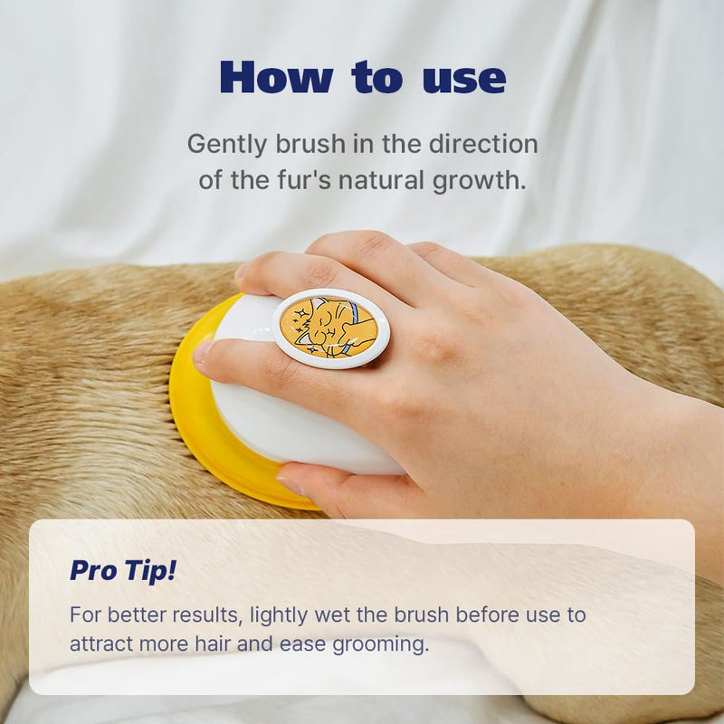 [PETHROOM] Premium Healing Silicone Grooming Brush | Safe and Gentle Deshidding Tool for Cats and Dogs | Durable and Portable Pet Brush for Long, Short, or Tangled Fur | Soft Massage Detangler - PawsPlanet Australia