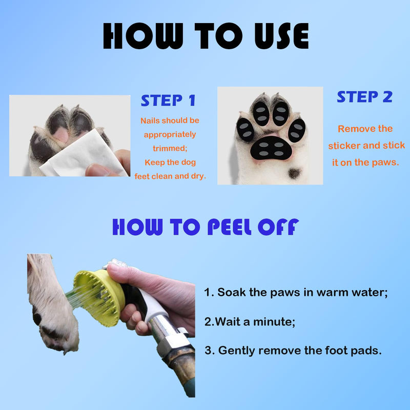 Dog Paw Protector Anti-Slip Pads, Toe Grips for Dogs from Slipping On Hardwood Floors, Stronger Self-Adhesive Paw Pad Provide Traction for Senior, Injured Dogs (5 Sets - 10 Pads) (M) Medium - PawsPlanet Australia