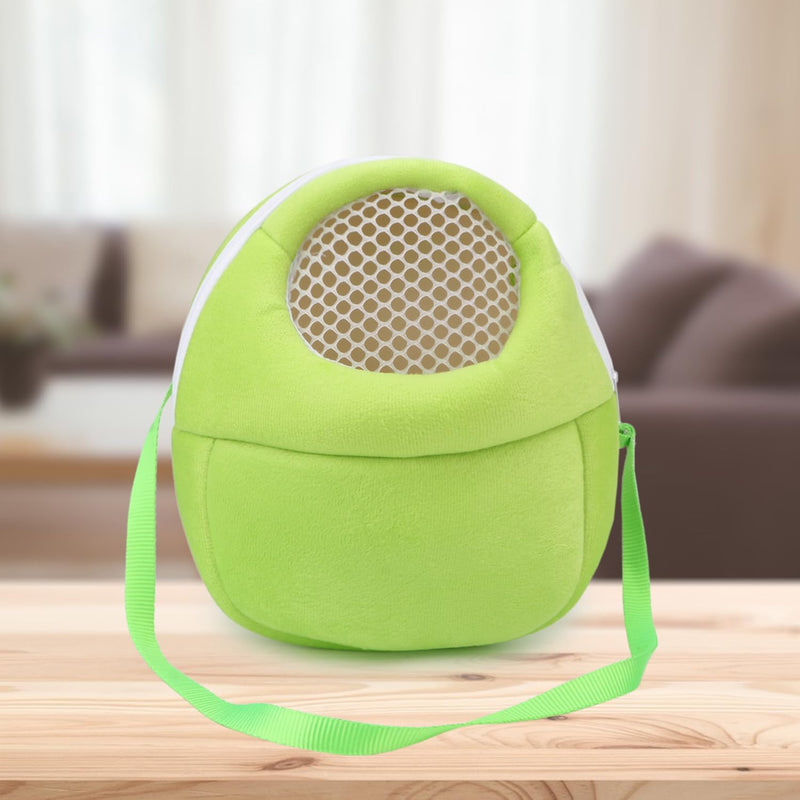 Hypeety Pet Carrier Bag Pet Sling Carrier Backpack Portable Travel Backpack Breathable Outgoing Bag bonding Pouch for Small Pets Hedgehog Hamsters Sugar Glider Chinchilla Guinea Pig (Green) Green - PawsPlanet Australia