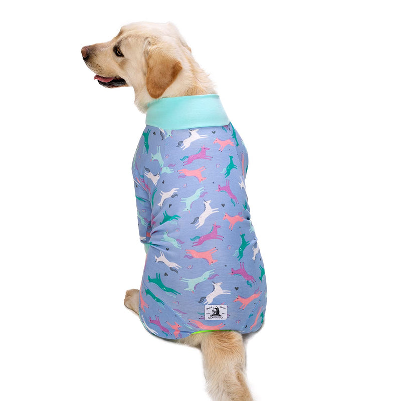 Rehab Suit for Medium and Large Dogs After Surgery, Breathable Full Cover Dog Bodysuit Onesie Pajamas Cone E Collar Alternative Surgical Abdominal Wounds and Skin Protection 30 Purple