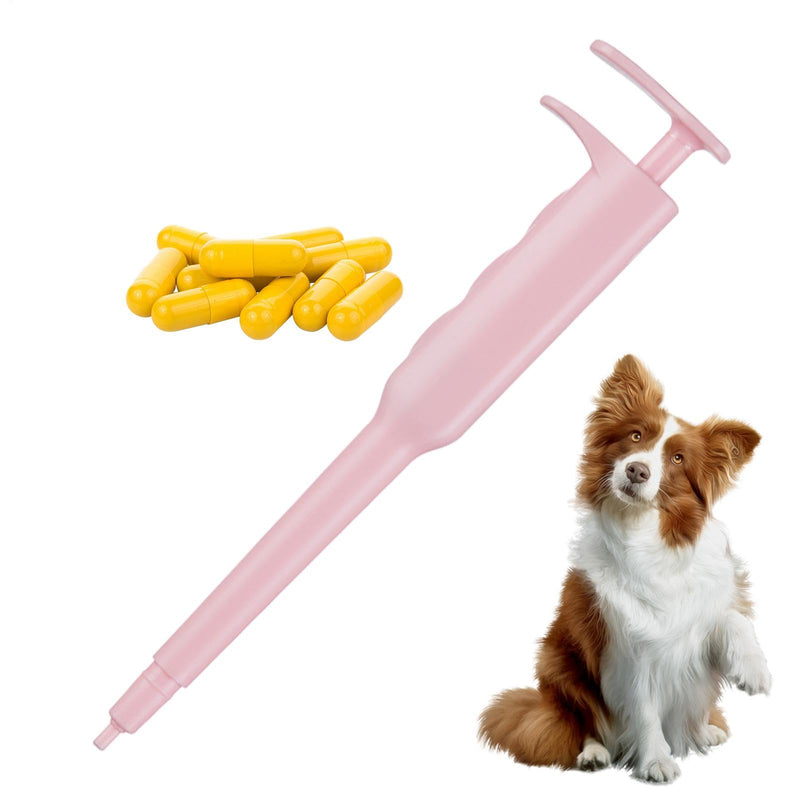Piller Pet, Pill Popper for Cats, Doodle for Dogs, Shooters for Cats, Medicine Feed for Light Pets, Medication Dispenser, Wing Tool pink