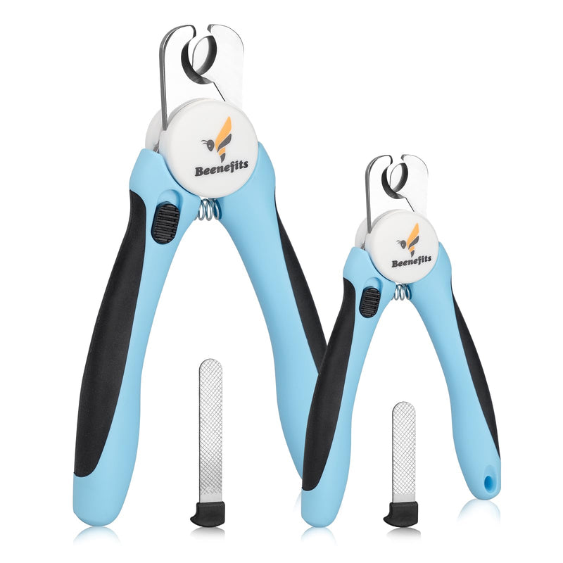 Large Dog Nail clippers with Sharp Stainless Steel Blade for Smooth Cutting, Ergonomic TPE Handle Special Baffle to Avoid Flying Nail Fragments, Hidden Nail File (Large/Medium) Large/Medium - PawsPlanet Australia