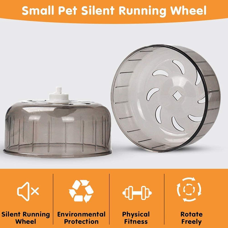 Silent Hamster Exercise Wheels Hamster Toys Hamster Wheels 5.2 inches Hamster Ball Small Pet Running Toy Ball Gerbils Mice Rat Guinea Pig Hamster Cage Accessories