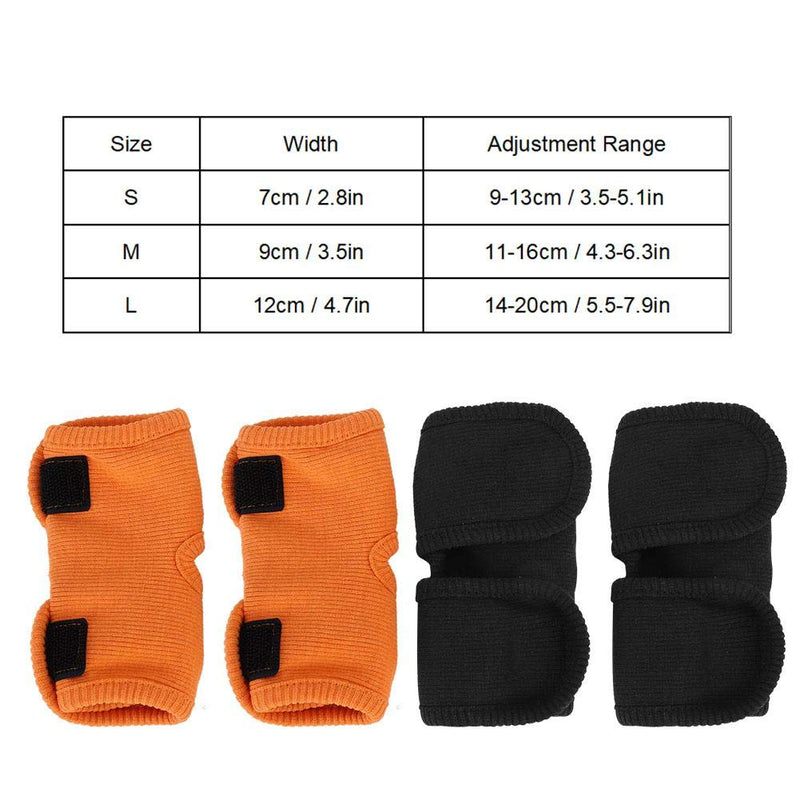 Zerodis Pack of 2 Pet Legs Brace Recovery Strap Bracket Elbow Protection Leg Warmers Knee Pads Surgery Wound Gaiters Protection Post-Operative Arthritis Leggings for Dogs Cats Pets (M - Orange)