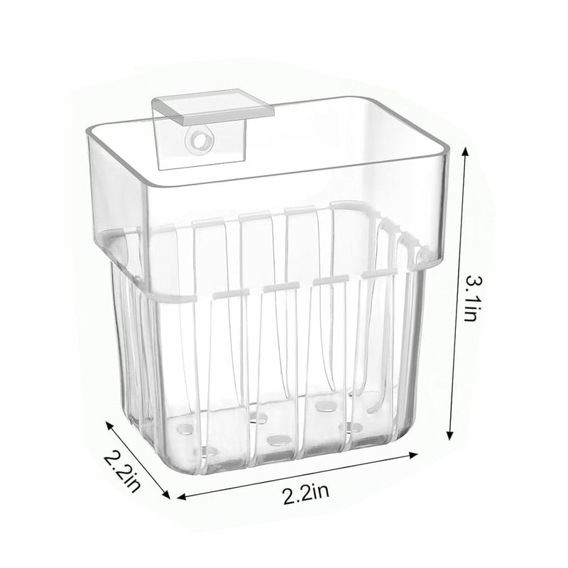 Aquarium Plant Holder, Aquatic Fish Tank Plant Holder with Hooks, Clear Aquatic Fishtank Planter Hanging Holder, Fish Tank Decorations Aquarium Decor (2 Pcs) 2 Pcs - PawsPlanet Australia