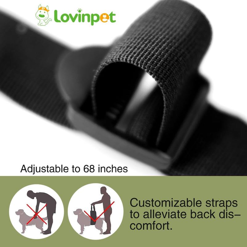 LovinPet Adjustable Large Dog Lift Harness for Weak Rear Legs|Portable and Comfortable Support Sling|Ideal for Senior,Injured,Disabled Dogs,and Post-ACL Surgery Recovery,Camouflage Camouflage - PawsPlanet Australia