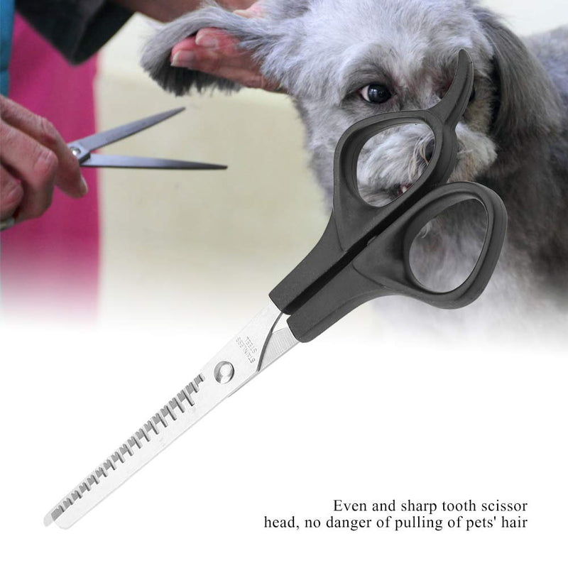 Oumefar Pet Hair Scissor Dog Cat Light-Weight Grooming Shear Straight Scissors with Professional Thinning Blade for Pet Groomers(Thinning Tooth Scissor) - PawsPlanet Australia