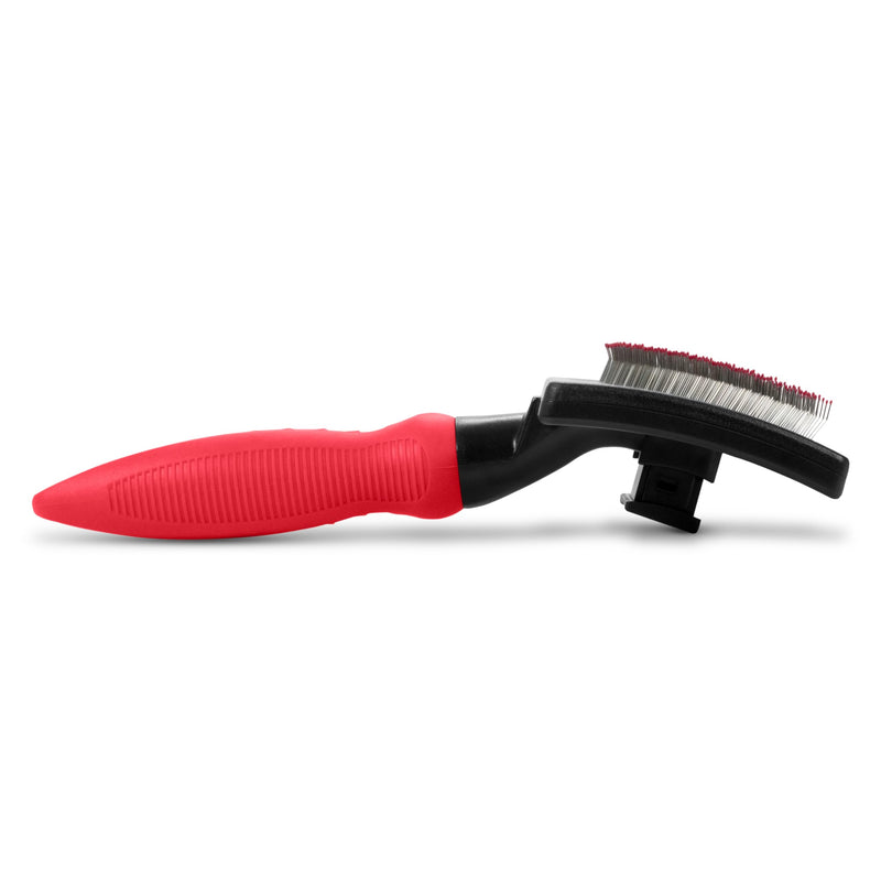 Paw Brothers Self Cleaning Slicker Brush for Dogs and Cats, Dog Brush for Shedding, Slicker Comb for Long Short Haired Pets, Deshedding, Cat Grooming Tool, Large - PawsPlanet Australia