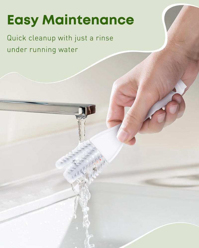 Pawfly 2 Pcs Bird Cage Cleaner Brush, 2-in-1 Bird Cage Cleaning Brush, Bird Poop Remover for Perches, Kennels & Small Animal Cages, Bird Cage Accessories, Bird Droppings Removal Brush 2pcs Cleaner Brush - PawsPlanet Australia