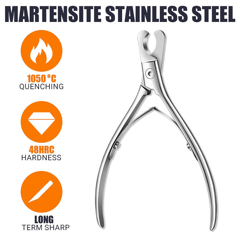 Pet Nail Clippers for Dogs & Cats – Sharp, Durable Blades with Beginner-Friendly, Hygienic Design for Small Pets Paw Care, Large Dog Nail Trimmer,Ergonomic Grooming Tool for Safe Pet Grooming Silver - PawsPlanet Australia