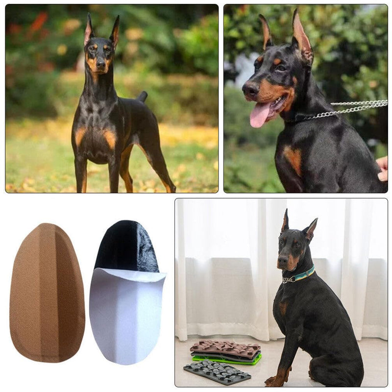 Toddmomy Dog Ear Stand Sticker Up Support Tool Dog Ear Cover Ear Stand Dog Ear Fixed Correction Vertical Holder Doberman Ear Posting Set for Pinscher Dog Samoyed German 6.00X3.00X0.30CM