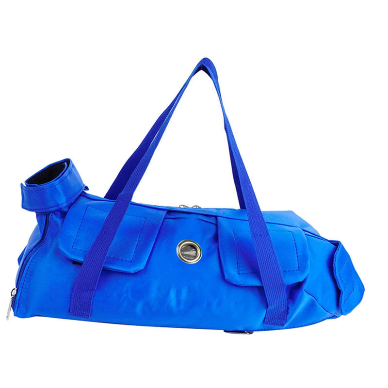 Pet carrier and grooming bag with multiple functions: nail trimming, ear cleaning, daily carrying, transport of pet supplies, bathing, blue, L