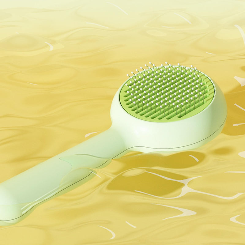 Premium Universal Pet Grooming Brush with Stainless Steel Pins Ideal for All Breeds Long Short Haired Cat or Dog,Ergonomic All-in-One Reduces Tanglesand PromotesHealthy Coat with Gentle (Green) Green - PawsPlanet Australia