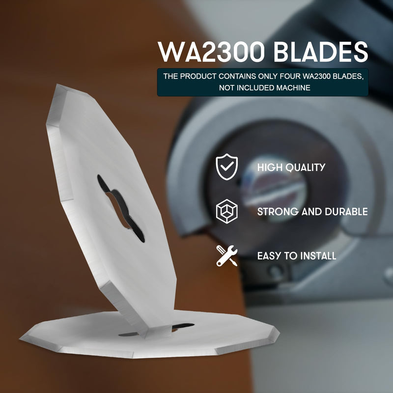 Replacement Rotary Blades Compatible with Worx WX082L 4V ZipSnip Cordless Electric Scissors, WA2300 Replacement Blades Fits RC2600K,RC2601, RC2602, WX080L, WX081L (4 Pcs)