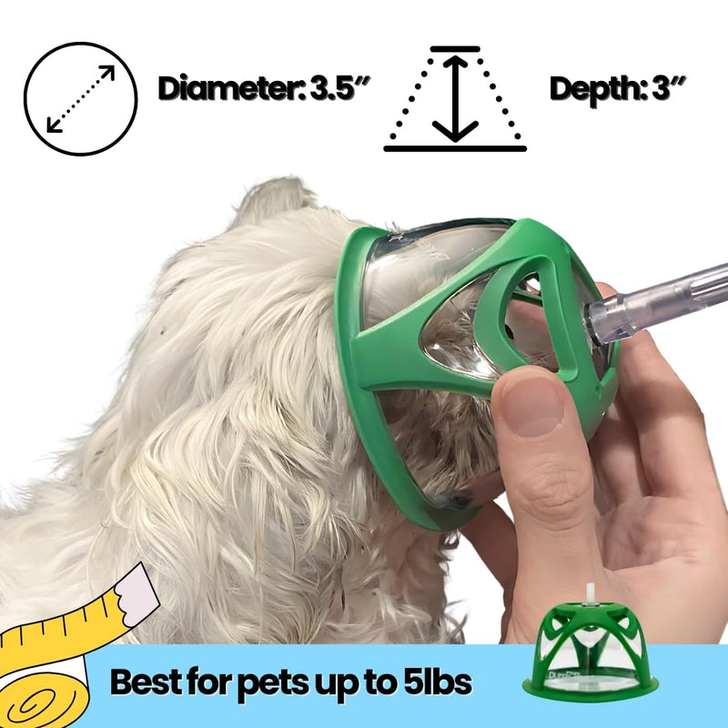 PureVent Pet Oxygen Mask - Dogs, Cats, and Other Pets - with 6 Feet of Oxygen Tubing - Used by Veterinarians… Small - for Cats, Kittens, & Puppies - PawsPlanet Australia
