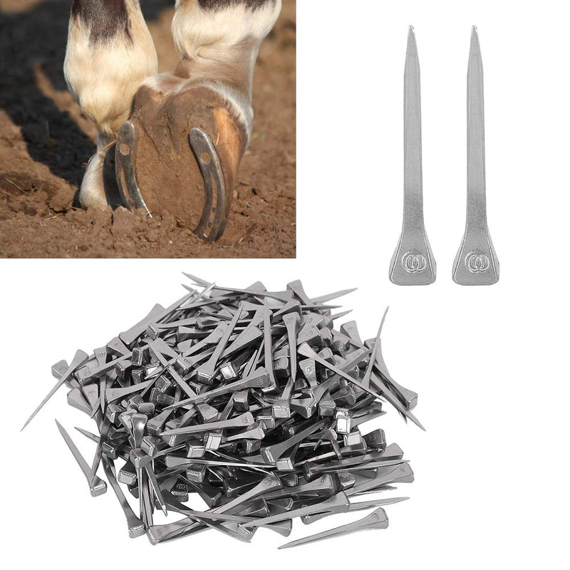 HEEPDD 250Pcs Horseshoe Nails, 4.5cm E3 Horse Hoof Nails for Horse Racing Training Riding Equestrian - PawsPlanet Australia