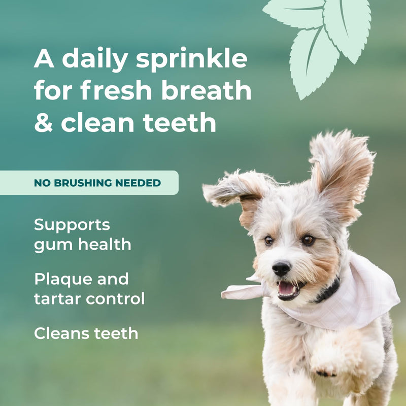 Googipet Dental Powder for Dogs Teeth Cleaning - Dog Dental Powder Breath Freshener & Plaque Remover - Tartar Remover for Dogs & Dog Breath Freshener Plaque Off W/Kelp, Parsley, Rosemary, & Mint