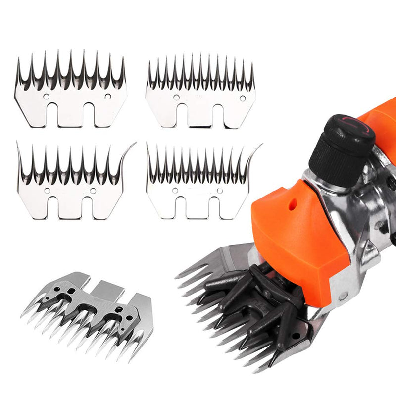 Walfront Sheep Shears Blades, Stainless Steel Sheep Clippers Blade Replacement Shearing Combs and Cutters for Goats Clipper(13 Tooth Straight Blade (+ Swing Blade)) - PawsPlanet Australia