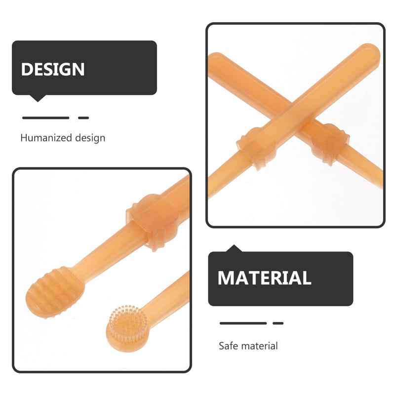 Yardwe Dog Toothbrush Set with Soft Bristles and Ergonomic Handle Includes 2 Pet Toothbrushes and Storage Holder for Effective Oral Care and Tartar Prevention