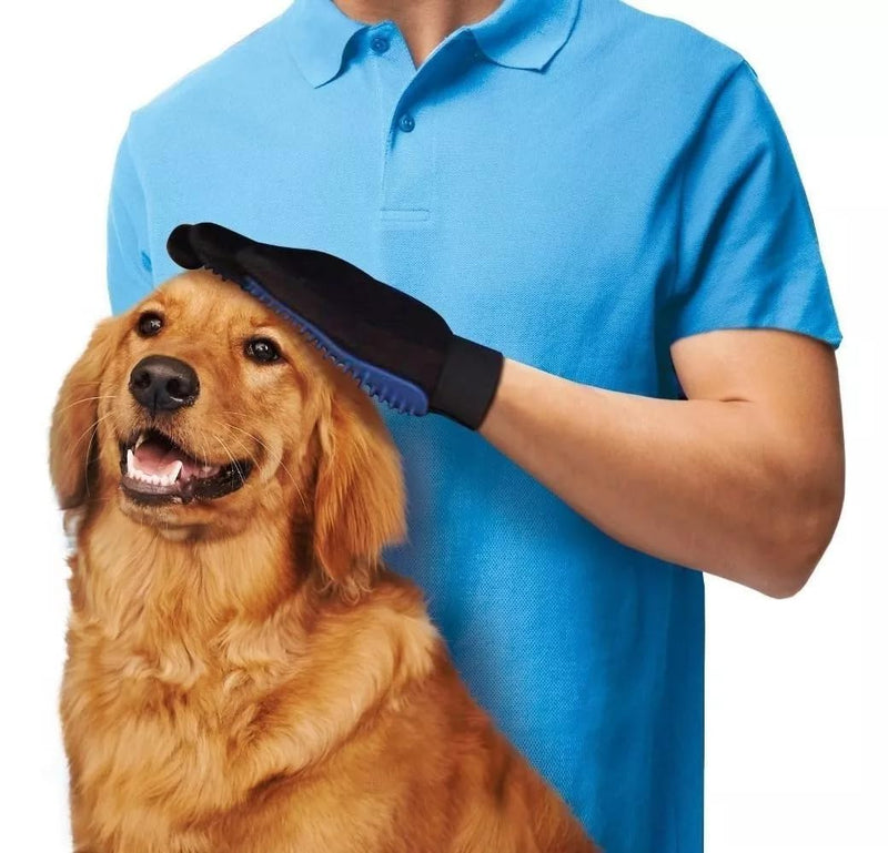 Dog Grooming Gloves for Cats and Dogs, Soft Rubber Pet Grooming Gloves with Comfortable Handle for Cleaning Dirty Paws, Dirty Dog Brushing Gloves for Cats and Dogs, 1 Pair Blue - PawsPlanet Australia