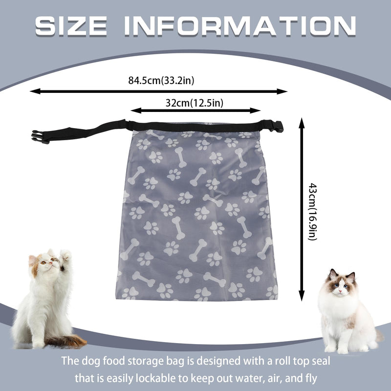 2Packs Dog Travel Bag,10 lb Dog Food Storage Container, Airtight Pet Travel Accessories, Large Capacity Dogs Food Carrier for Camping,with 1Packs Collapsible Dogs Travel Bowls,Perfect for Camping Trip A4699 - PawsPlanet Australia