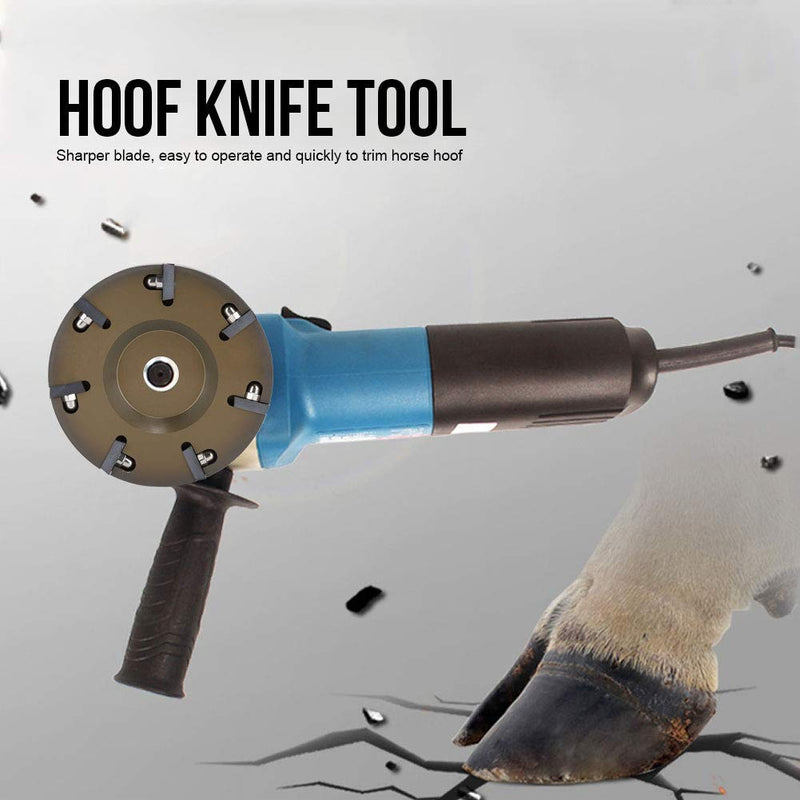 AUNMAS Hoof Nipper Tools Electric Aluminium Alloy Livestock Sheep Cattles Horses Hoof Trimming Disc Plate Tool with 7 Blades Hoof Knife Tool