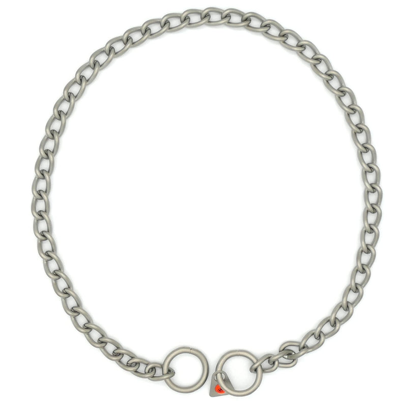 Herm Sprenger - Matt Stainless Steel Scratch Resistant Dog Training Collar - Round Links Slip Chain - Small Medium Large Dogs - Professional Training Collar - Made in Germany (22 inches (55 cm)) 22 inches (55 cm) - PawsPlanet Australia