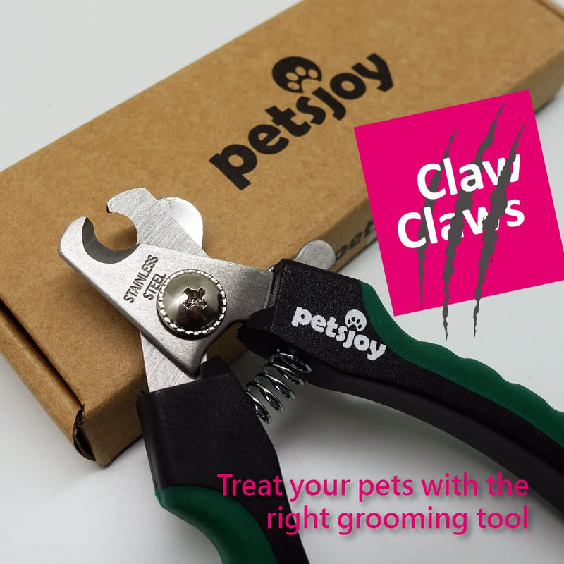 PetsJoy Pet Nail Clipper with Protective Guard to Avoid Over-Cutting, Toenail Trimmer with Razor Sharp Stainless Steel Blades and Anti-Slip Handle, Size:M, for Small to Medium Pets - PawsPlanet Australia