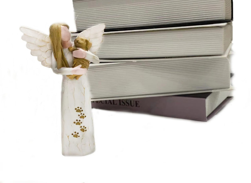 Dog Memorial Gifts for Loss of Dog, Pet Memorial Gifts, Resin Angel Statues,Sculpting Angels，Pet Sympathy Gifts(White) - PawsPlanet Australia