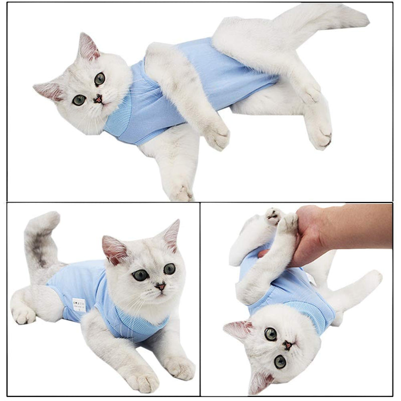3 PCS Cat Recovery Suit for Abdominal Wounds or Skin Diseases, Cat Onesie for Cats After Surgery Female Kitten Recovery Suit, Breathable E-Collar Alternative for Cats After Spay Anti Licking Wounds - PawsPlanet Australia