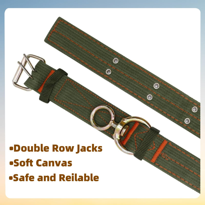 59 Inch Adjustable 4-Layer Nylon Thickened Cow Collar with 2-Rows Metal Buckle and Traction Chain for Dogs, Cow, Sheep, Horse, Goat, Camel - PawsPlanet Australia