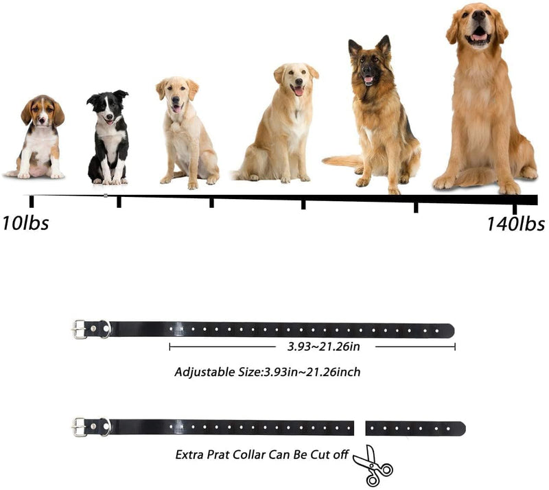 Plkm Dog Wireless Fence Pet Electric Container System, No Randomly Correction Safe Harmless Dog Fence, Adjustable Control Range, Waterproof Rechargeable Dog Fence Collar Receiver For 1 Dog Black