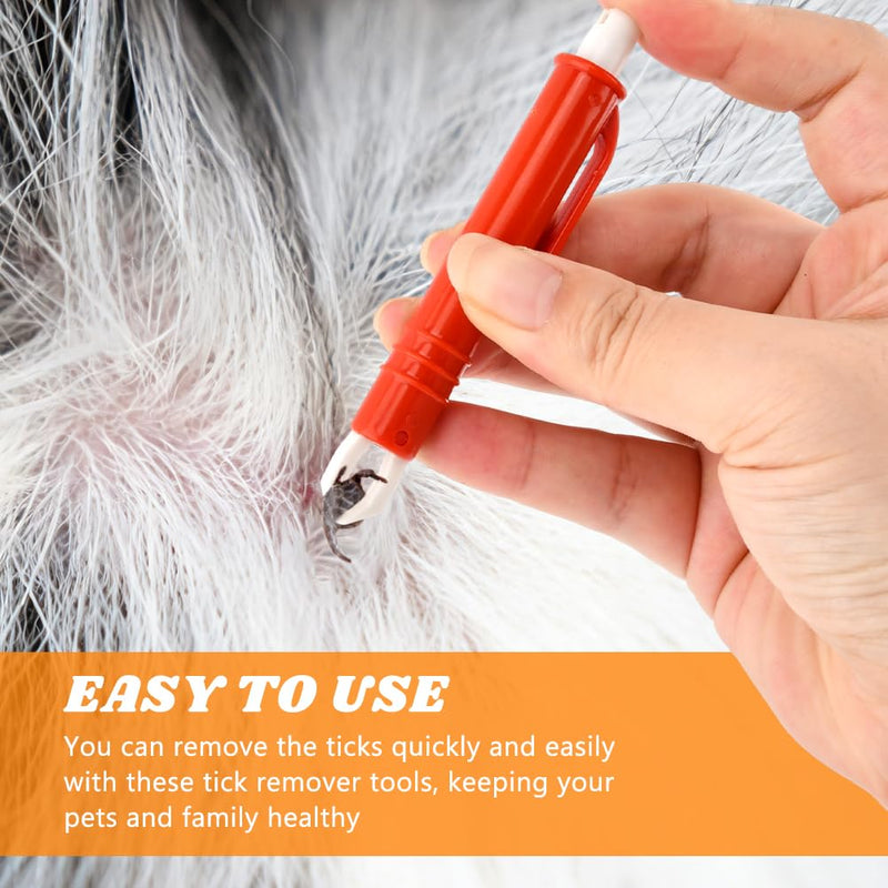 Tick Remover Tool Kit,Tick Tweezers Remover Tool Kit for Dogs Cats Pets,2Pcs Stainless Steel Ticks Tweezers+1 Removal Tick Key,4 Pack Quick & Safe Ticks Removal Tools,Easy to Use Silver