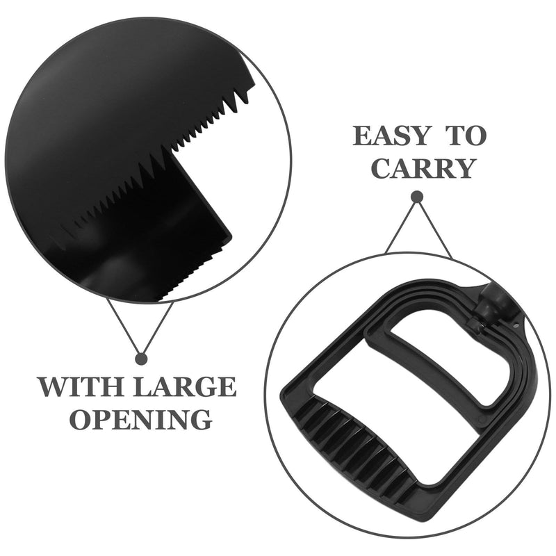 Angoily Outdoor Pet Waste Cleaner made of plastic with a long handle. Lightweight and portable. For dog and cat waste. Random color.
