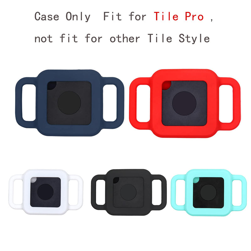 [2 Pack] Pet Cover Case for Tile Pro,Item Finder Holder for Tile Pro Tracker,Silicone Cat Collar Attachment Fit for Item Finders,Birthday Party Supplies Gift for Dogs Cats - PawsPlanet Australia