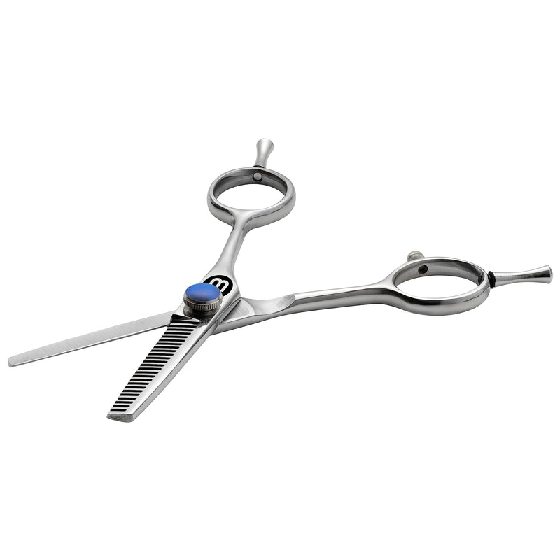 Mikki Doodle, Dog, Puppy Face & Paw Thinning Scissors, Sharp & Durable Semi-Convex Blade, V-Shaped Teeth, Blunted Safety Tips, Adjustable Tension Screw for Control and Precision, 12.7cm (5”) - PawsPlanet Australia