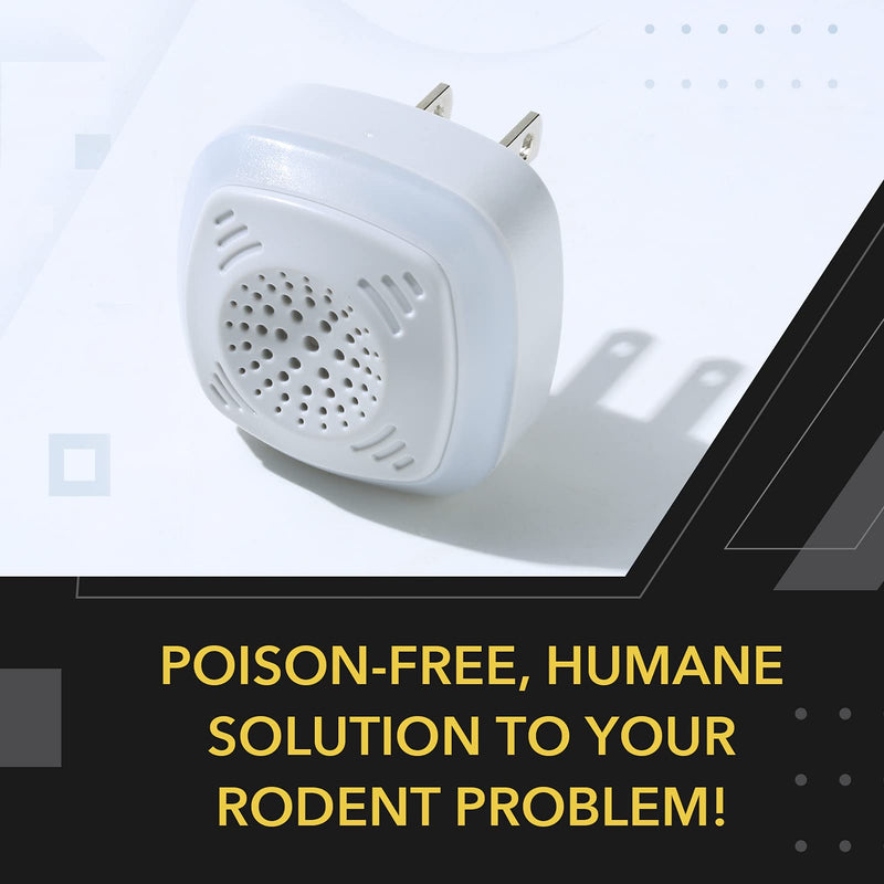OWLTRA OW-5 Ultrasonic Rodent Repellers 4 Pack, Effectively Repel Rodents While 100% Silent & Safe to Humans and Non-Rodent Pets, White - PawsPlanet Australia