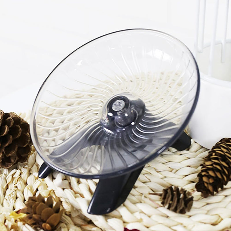 Kakalote Hamster Wheel, Hermit Crab Climbing Toys Silent Running Exercise Wheel, Small Animal Exercise Wheels Hermit Crabs Wheel for Hamsters, Gerbils, Hermit Crab Small Cage grey:18cm - PawsPlanet Australia