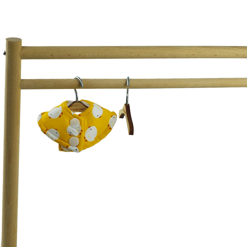 Bird Collars for Monk Parakeets Feather Plucking,Sun Conures Anti-bite Elizabethan Soft Collars,Cockatiels Parrot Recovery Cones Neck Quaker Parrot Feather Protection Collar with Wood Hanger Yellow-B - PawsPlanet Australia