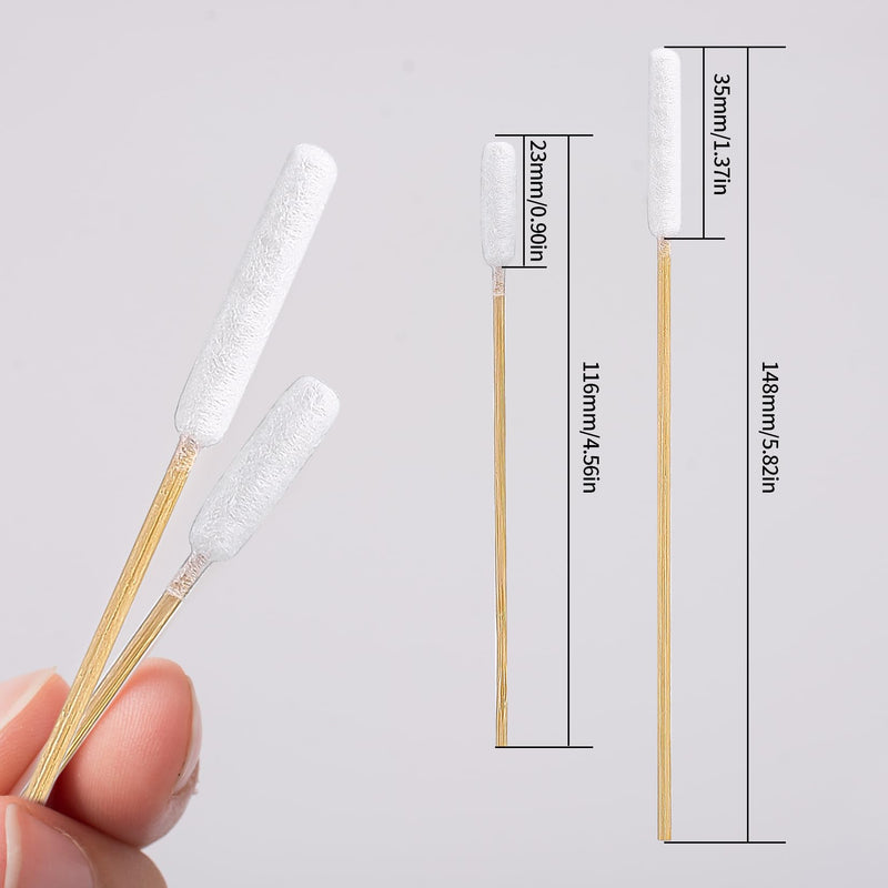200 Pcs Dog Ear Cleaning Swabs, 12cm/15cm Extra Large Cotton Budss, Dog Ear Buds Cleaning Swab Sticks, Pet Cat Dog Earbuds Cleaner Cotton Buds, cCotton Swab Sticks