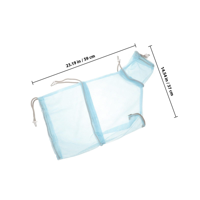 CLISPEED Breathable cat grooming bag made of polyester with adjustable mesh fabric and scratch-resistant design for safe grooming and relaxed bath time