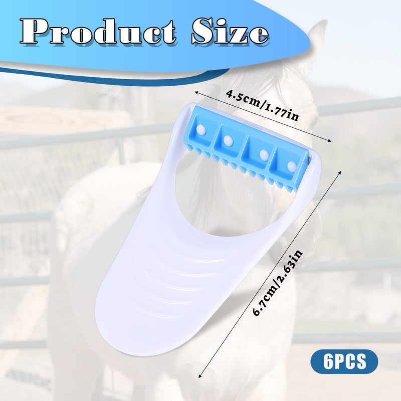 6 PCS Horse Shedding Blade, Disposable Shedding Blade for Horses, Stainless Steel Horse Grooming Kit Clippers Supplies for Horses and Pet - PawsPlanet Australia
