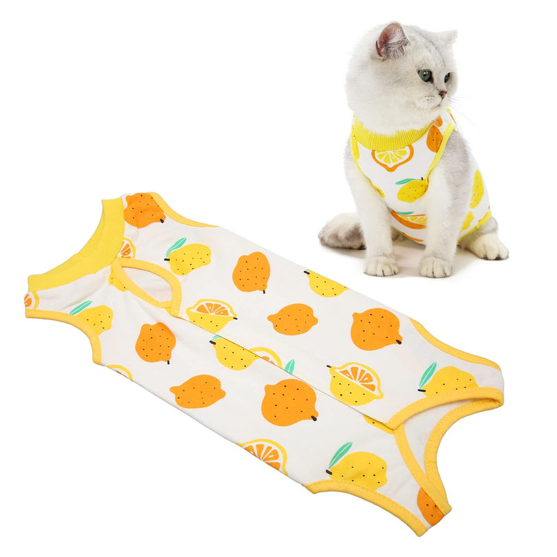 Surgical recovery suit for cats, comfortable, breathable post-operative protection for cat surgeries, neutering/spaying kittens, cotton (XL) XL