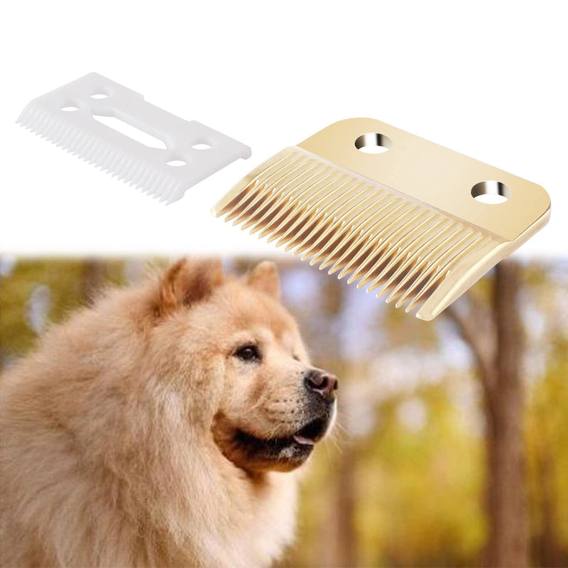 1037-400 Replacement Clippers Blades Compatible with Wahl 30-15-10,Professional Animal Standard Adjustable Blade Set,Ceramic Dog Blade Set,2 Set - PawsPlanet Australia