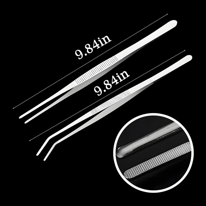2PCS 9.84" Reptile Feeding Tongs, Temperature and Humidity Meter, 50ML Small Spray Bottle, 5ML Dropper Pipette, Reptile Tank Accessories Kit, Spider Breeding Set (Exclude LR44 Battery) - PawsPlanet Australia