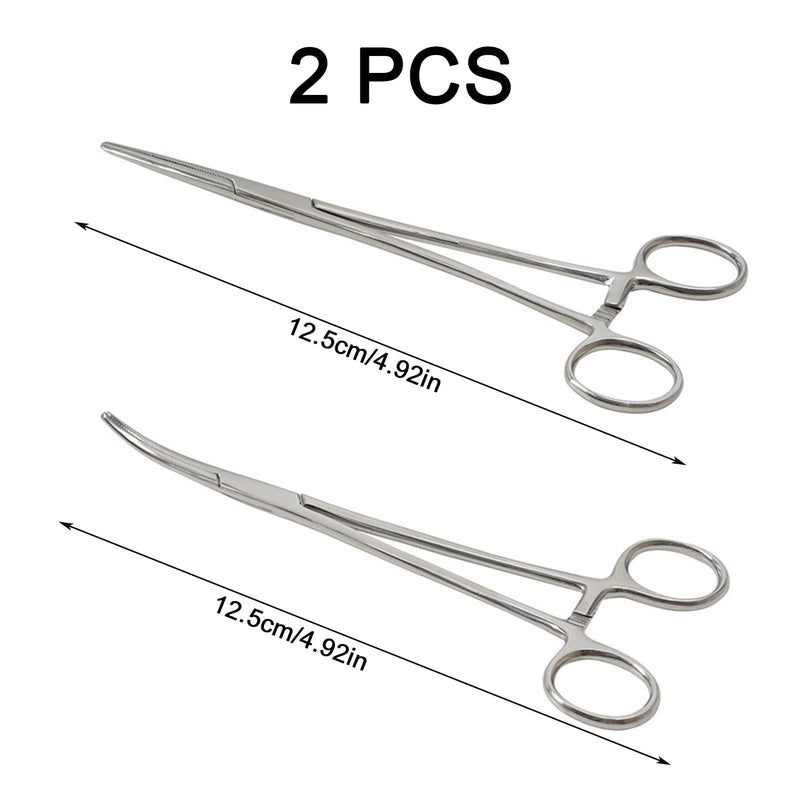 2 Pcs 12.5 inch Dog Scissors, Dog Grooming Scissors, Dog Grooming Kit, Straight, Curved Shears, Stainless Steel Pet Grooming Tools, Dogs Cats Pets Perfect Trimming Kit - PawsPlanet Australia
