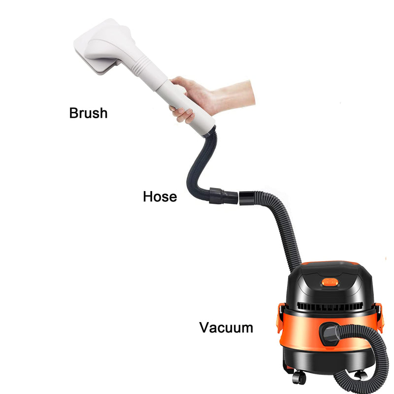 Dog Cat Brush for Shedding and Grooming,Self Cleaning Slicker Brush,Massage the skin,Easy to Clean Comb for Long or Short Haired Pets,Also use with Vacuum,Compatible with Vac 32&35mm - PawsPlanet Australia