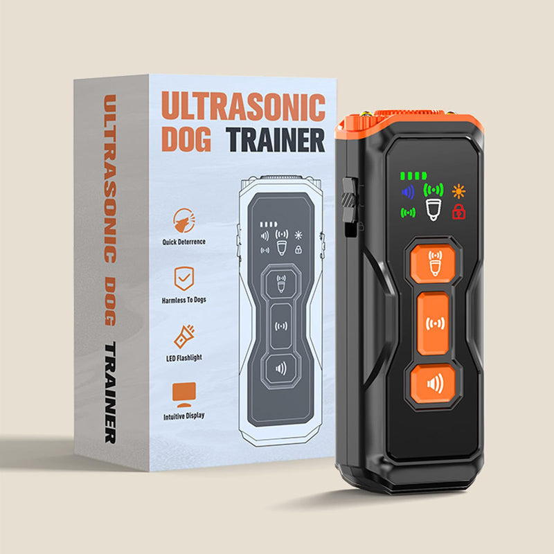 Ultrasonic Dog Barking Control Device, Sonic Bark Deterrent with Flashing Light, Waterproof Anti Bark Device for Indoor Outdoor Use, Stop Neighbor Dog Barking, Bark Deterrent for Home & Yard Security