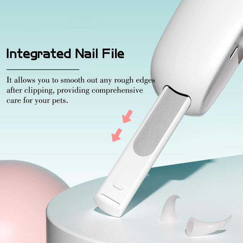 New 2024 Dog Nail Clipper Cat Nail Trimmer, Adjustable Aperture, Safety-First Design, Inbuilt Nail File for Pets Claw Care Pet Grooming - PawsPlanet Australia