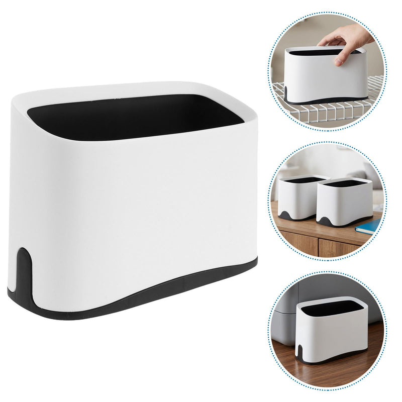 2 pcs Minimalist White Plastic Cat Litter Scoop Holder with Space-Saving Design and Improved Stability Easy Cleaning in the Bathroom